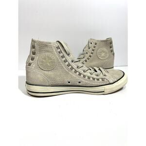 Converse Chuck Taylor All Star High Top Gray Suede Stud Sneaker Womens 10